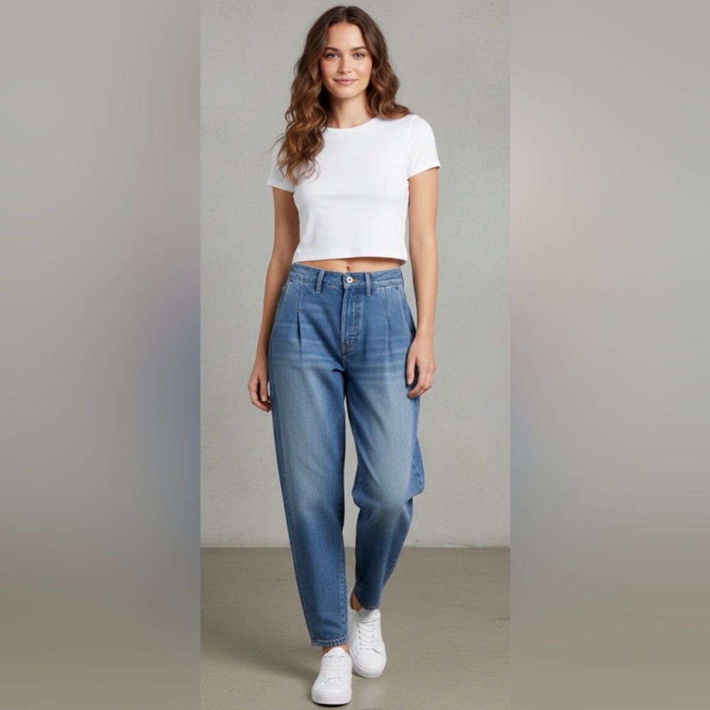 Re/Done Vintage 1940’s Zoot Tailored High Waist Jeans Size 24